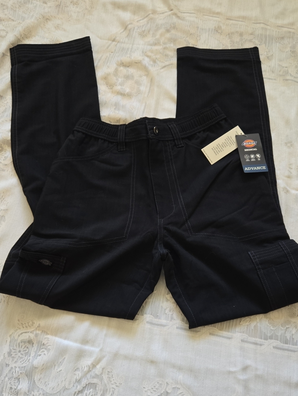 Dickies Men’s Black Cargo Pants with Utility Pockets